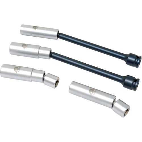 4-Piece Euro Spark Plug Swivel Socket Set, 3/8" Drive Moffatt Supply & Specialties