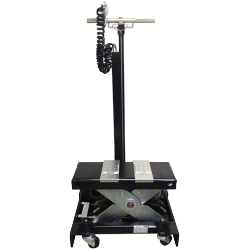 Low Profile Floor Service Jack, 12 Ton(s) Capacity, 7-1/2" Lowered, 15" Raised, Air Hydraulic Moffatt Supply & Specialties