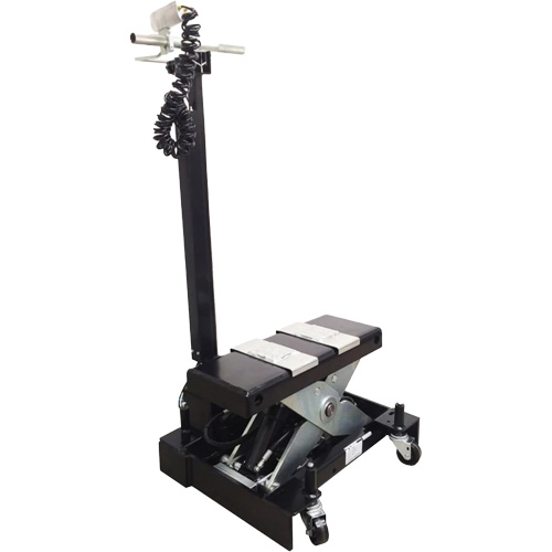 Low Profile Floor Service Jack, 12 Ton(s) Capacity, 7-1/2" Lowered, 15" Raised, Air Hydraulic Moffatt Supply & Specialties