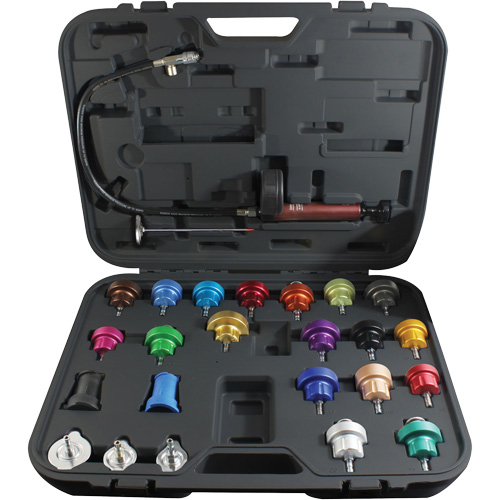 25-Piece Master Cooling System Pressure Test Kit Moffatt Supply & Specialties