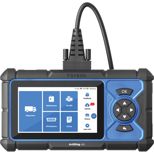 Outil de diagnostic robuste 5" ArtiDiag HD avec fonctions d'entretien Moffatt Supply & Specialties
