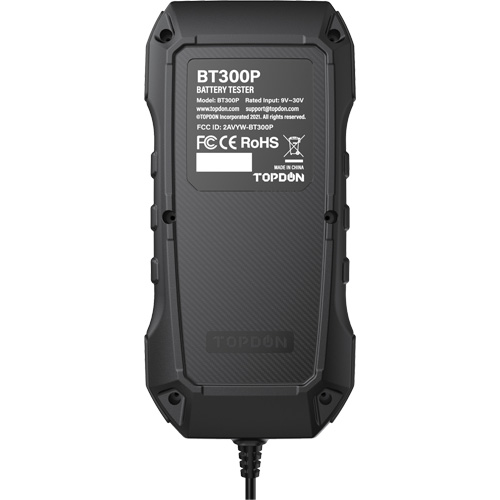 BT300P Battery, Charging & Cranking System Tester with Printer Moffatt Supply & Specialties