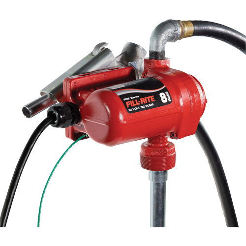 Pompe de transfert de carburant 12 V CC avec pistolet Moffatt Supply & Specialties