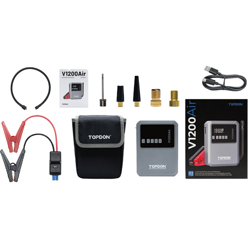 V1200Air 2-in-1 1200 Peak Amp Jump Starter & Tire Inflator Moffatt Supply & Specialties