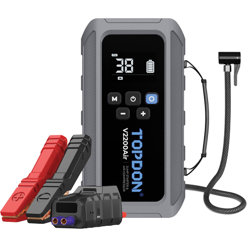 V2200Air 2-in-1 2200 Peak Amp Jump Starter & Tire Inflator Moffatt Supply & Specialties
