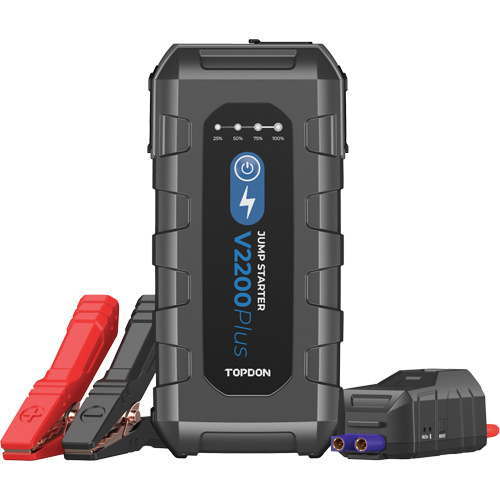 V2200Plus 2-in-1 2200 Peak Amp Jump Starter, Battery & System Tester Moffatt Supply & Specialties