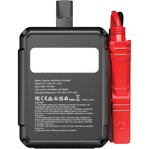 V4000 HD 12V/24V 4000A Jump Starter Moffatt Supply & Specialties