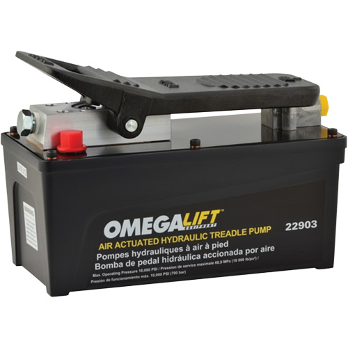 Pompe &agrave; pied pneumatique 10 000 PSI avec r&eacute;servoir de 91,5 po³ Moffatt Supply & Specialties