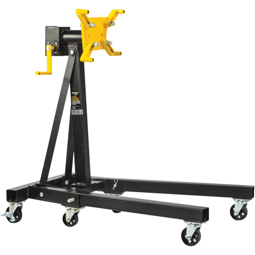 1250 lbs. Rotating Head & Folding Engine Stand, 42-3/4" H Moffatt Supply & Specialties