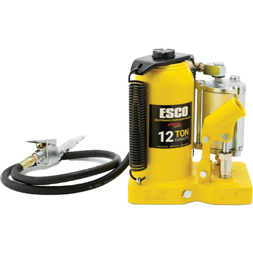 Cric-bouteille de s&eacute;rie Pro, 12 tonne(s), Air comprim&eacute;/hydraulique, 18-1/2" Hauteur &eacute;lev&eacute;e Moffatt Supply & Specialties