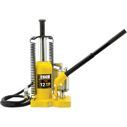 Cric-bouteille de s&eacute;rie Pro, 12 tonne(s), Air comprim&eacute;/hydraulique, 18-1/2" Hauteur &eacute;lev&eacute;e Moffatt Supply & Specialties