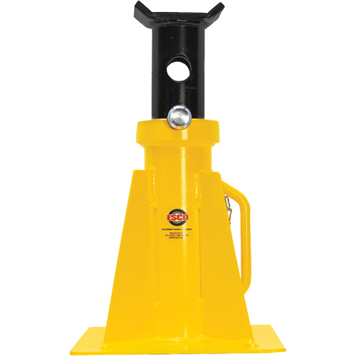 Pin Style Jack Stand, Locking Pin, 25 tons Capacity, 15-3/4" - 26-3/4" H Moffatt Supply & Specialties