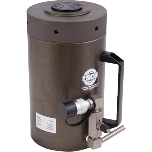 Cric de s&eacute;curit&eacute;, Col verrouillable, Capacit&eacute; de 100 tonnes, 13-37/100" - 19-3/5" h Moffatt Supply & Specialties