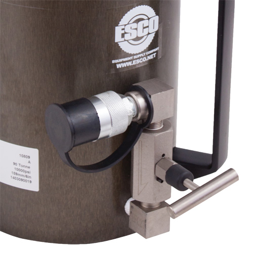 Cric de s&eacute;curit&eacute;, Col verrouillable, Capacit&eacute; de 100 tonnes, 13-37/100" - 19-3/5" h Moffatt Supply & Specialties