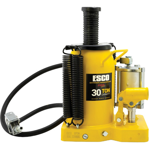 Cric-bouteille de s&eacute;rie Pro, 30 tonnes, Air comprim&eacute;/hydraulique, 20" Hauteur &eacute;lev&eacute;e Moffatt Supply & Specialties