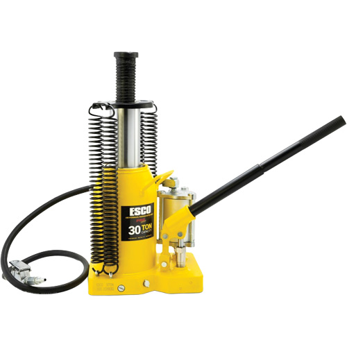 Cric-bouteille de s&eacute;rie Pro, 30 tonnes, Air comprim&eacute;/hydraulique, 20" Hauteur &eacute;lev&eacute;e Moffatt Supply & Specialties