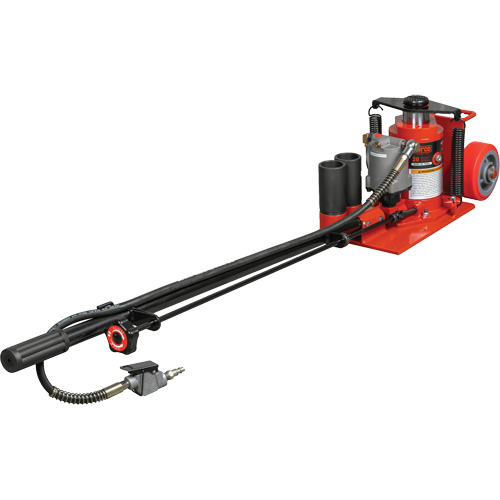 Cric au sol &agrave; faible hauteur, 20 tonne(s) Capacit&eacute;, 8-5/8 Abaiss&eacute;e, 22-3/4" &eacute;lev&eacute;e, Air comprim&eacute;/hydraulique Moffatt Supply & Specialties