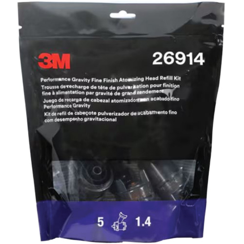 Performance Gravity Fine Finish Atomizing Head - Orange Moffatt Supply & Specialties
