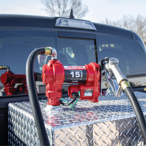 12V DC Fuel Transfer Pump with Nozzle Moffatt Supply & Specialties