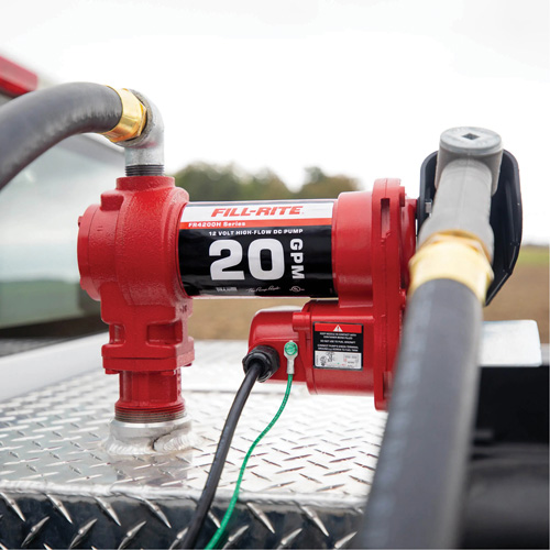 12V DC Fuel Transfer Pump with Nozzle Moffatt Supply & Specialties