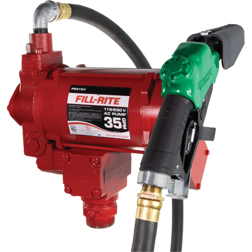 Pompe de transfert de carburant 115/230 V c. a. avec pistolet Moffatt Supply & Specialties