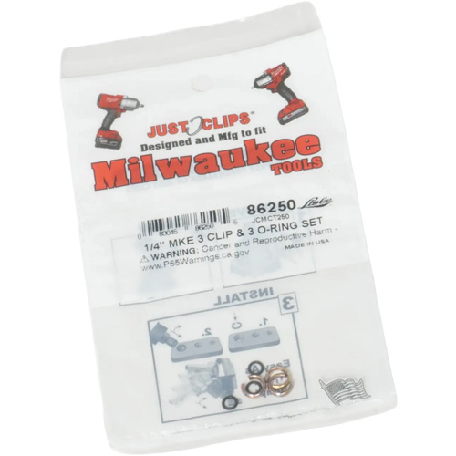 1/4" Clips & O-Rings Set for Milwaukee Moffatt Supply & Specialties
