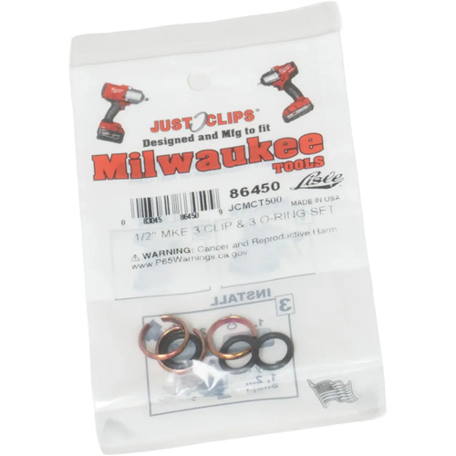 1/2" Clips & O-Rings Set for Milwaukee Moffatt Supply & Specialties