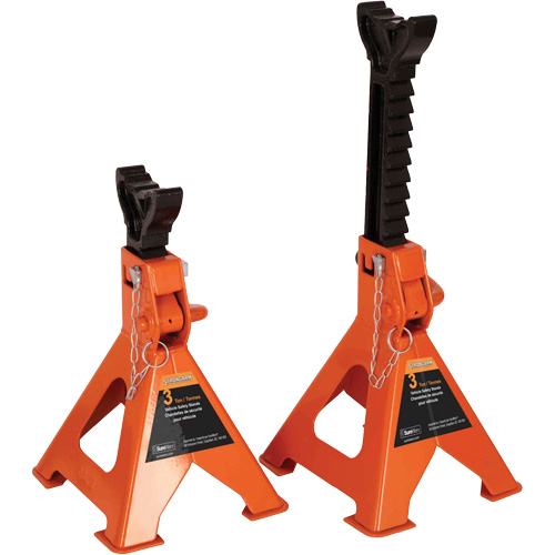 Low Profile Service Jack with Safety Stands, 3 Ton(s) Capacity, 2-19/20" Lowered, 19-9/10" Raised, Manual Hydraulic Moffatt Supply & Specialties