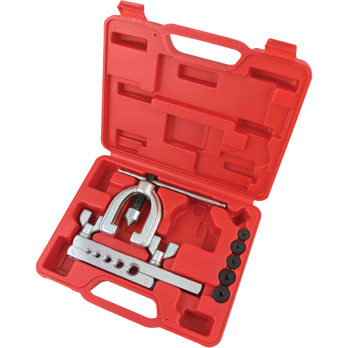 Trousse d'outils d'&eacute;vasement double SAE de 7 morceaux avec coffret moul&eacute; par soufflage Moffatt Supply & Specialties