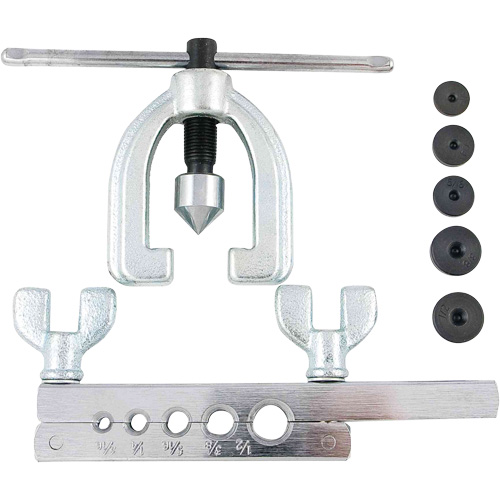 Trousse d'outils d'&eacute;vasement double SAE de 7 morceaux avec coffret moul&eacute; par soufflage Moffatt Supply & Specialties