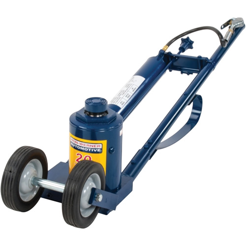 Air-Actuated Truck Jack, 20 Ton(s) Capacity, 9-1/2" Lowered, 17-1/2" Raised, Air Hydraulic Moffatt Supply & Specialties