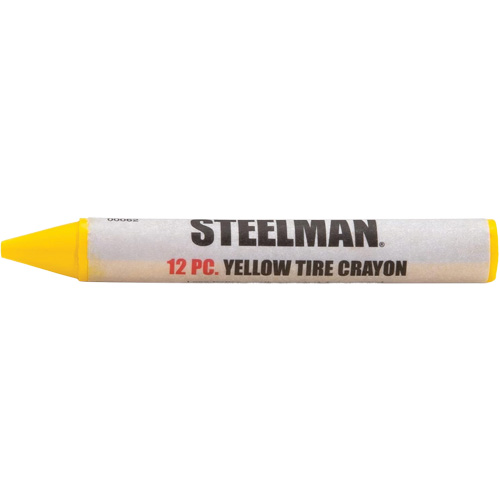 Crayons jaunes semi-permanents pour marquage des pneus Moffatt Supply & Specialties