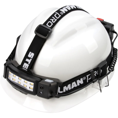 Lampe frontale &agrave; profil mince activ&eacute; par le mouvement, DEL, 280 lumens, 9 hres de fonctionnement, piles Rechargeable Moffatt Supply & Specialties