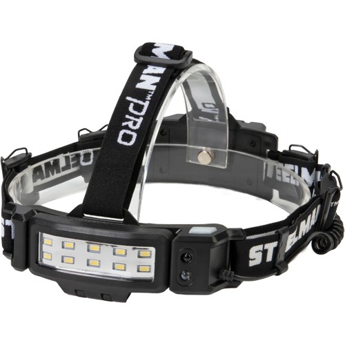 Lampe frontale &agrave; profil mince activ&eacute; par le mouvement, DEL, 250 lumens, 3 hres de fonctionnement, piles Rechargeable Moffatt Supply & Specialties