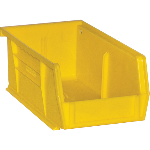 Bacs Hook-On Bins, 4" la x 3" H x 7" p, Jaune, Capacit&eacute; 10 lb Moffatt Supply & Specialties