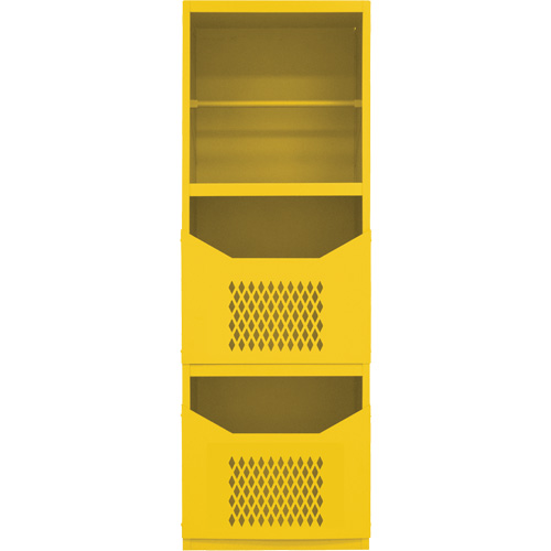 Armoire pour le contr&ocirc;le des d&eacute;versements, 1 Tablettes, 72" h x 24" la x 24" p, Acier, Jaune Moffatt Supply & Specialties