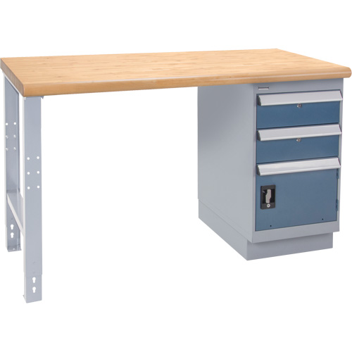 Industrial Duty Workbench, Door w/ Drawer Combination, 1000 lbs. Cap., 36" W x 72" D, 34" H Moffatt Supply & Specialties
