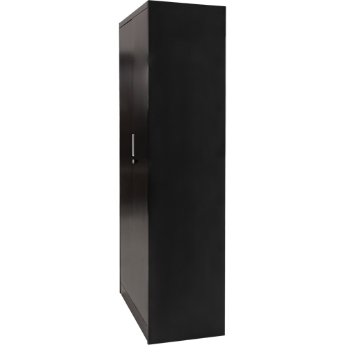 Combination Storage Cabinet, 36" W x 18" D x 72" H, Black Moffatt Supply & Specialties