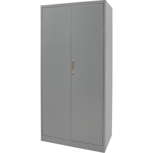 Armoires de rangement Hi-Boy, Acier, 4 Tablettes, 72" h x 36" la x 18" P, Gris Moffatt Supply & Specialties