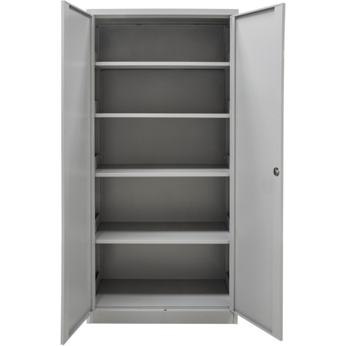 Armoires de rangement Hi-Boy, Acier, 4 Tablettes, 72" h x 36" la x 18" P, Gris Moffatt Supply & Specialties