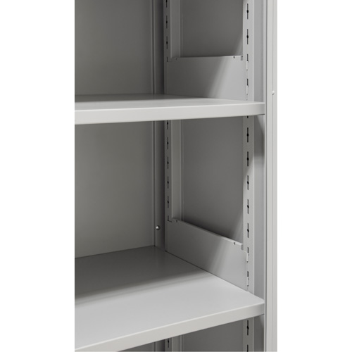 Armoires de rangement Hi-Boy, Acier, 4 Tablettes, 72" h x 36" la x 18" P, Gris Moffatt Supply & Specialties
