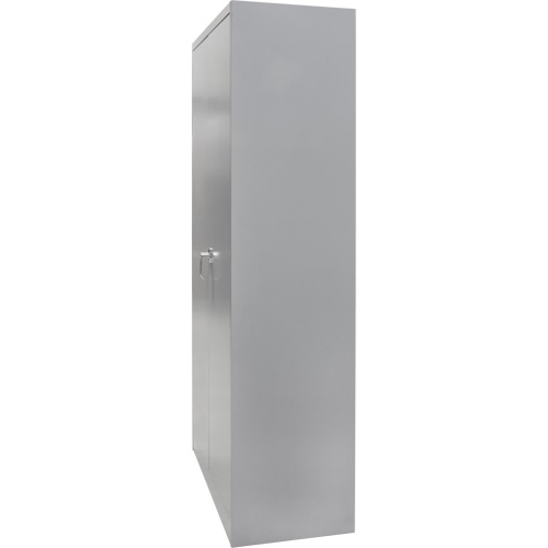 Wardrobe Storage Cabinet, Steel, 36" W x 18" D x 72" H, Grey Moffatt Supply & Specialties