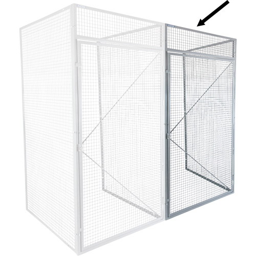 Casier pour entreposage en vrac additionnel, 36" x 36" x 90", Acier, Gris, D&eacute;mont&eacute;, Perfor&eacute; Moffatt Supply & Specialties