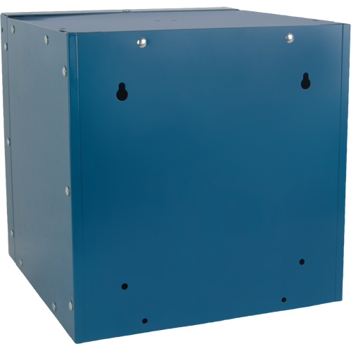 Casier cubique empilable, 12" x 12" x 12", Acier, Bleu, D&eacute;mont&eacute; Moffatt Supply & Specialties