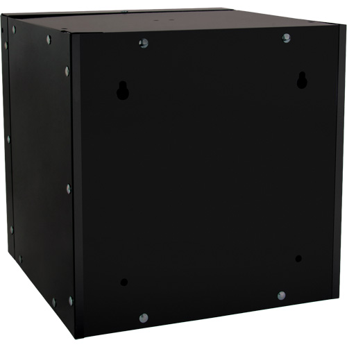 Casier cubique empilable, 12" x 12" x 12", Acier, Noir, D&eacute;mont&eacute; Moffatt Supply & Specialties