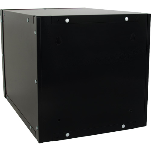Stackable Cube Locker, 12" x 18" x 12", Steel, Black, Knocked Down Moffatt Supply & Specialties