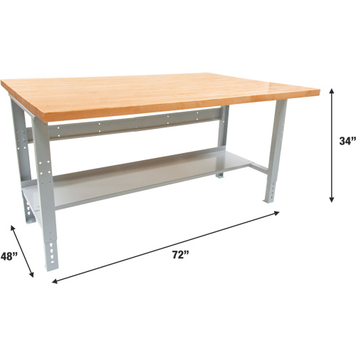 &eacute;tabli modulaire industriel, Cap 1000 lb, 72" la x 48" p Moffatt Supply & Specialties