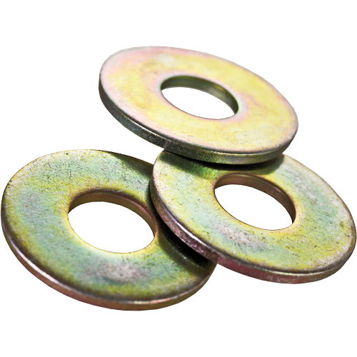 Rondelle plate USS, Zinc jaune, 3/8" Moffatt Supply & Specialties