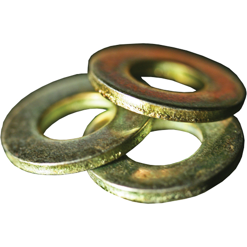 Rondelle plate SAE, 1/4", Zinc jaune Moffatt Supply & Specialties