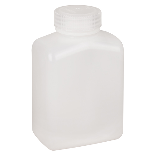 Easy-Grip Space-Saver Bottles, Rectangular, 16 oz., Plastic Moffatt Supply & Specialties